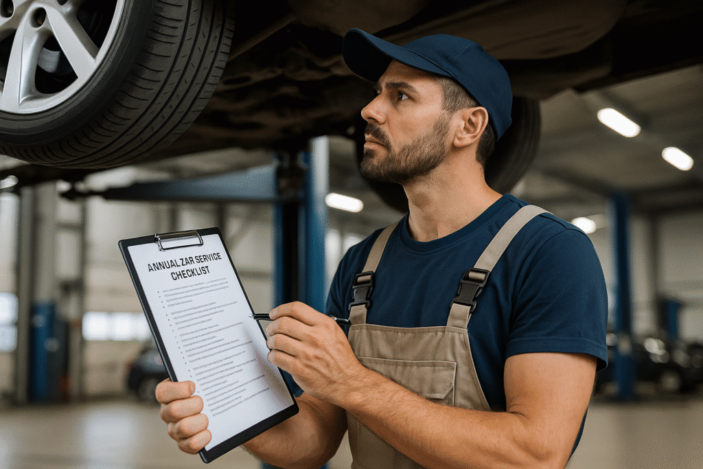 Annual car service checklist