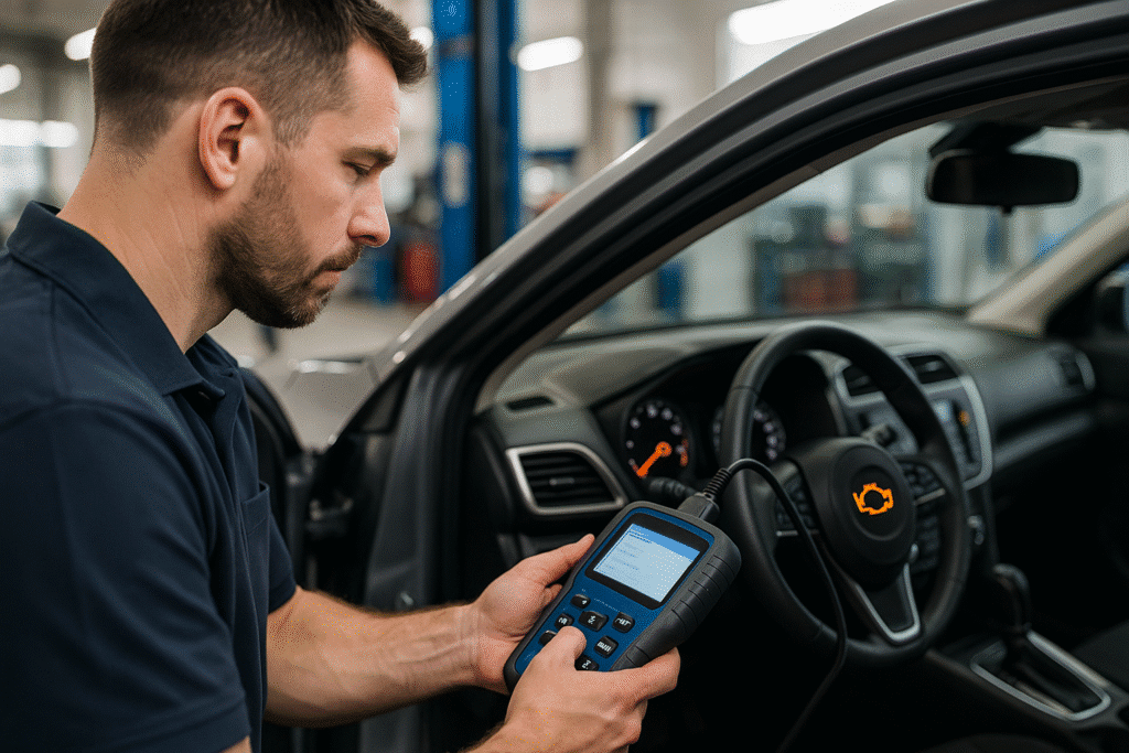 Diagnosing a check engine light