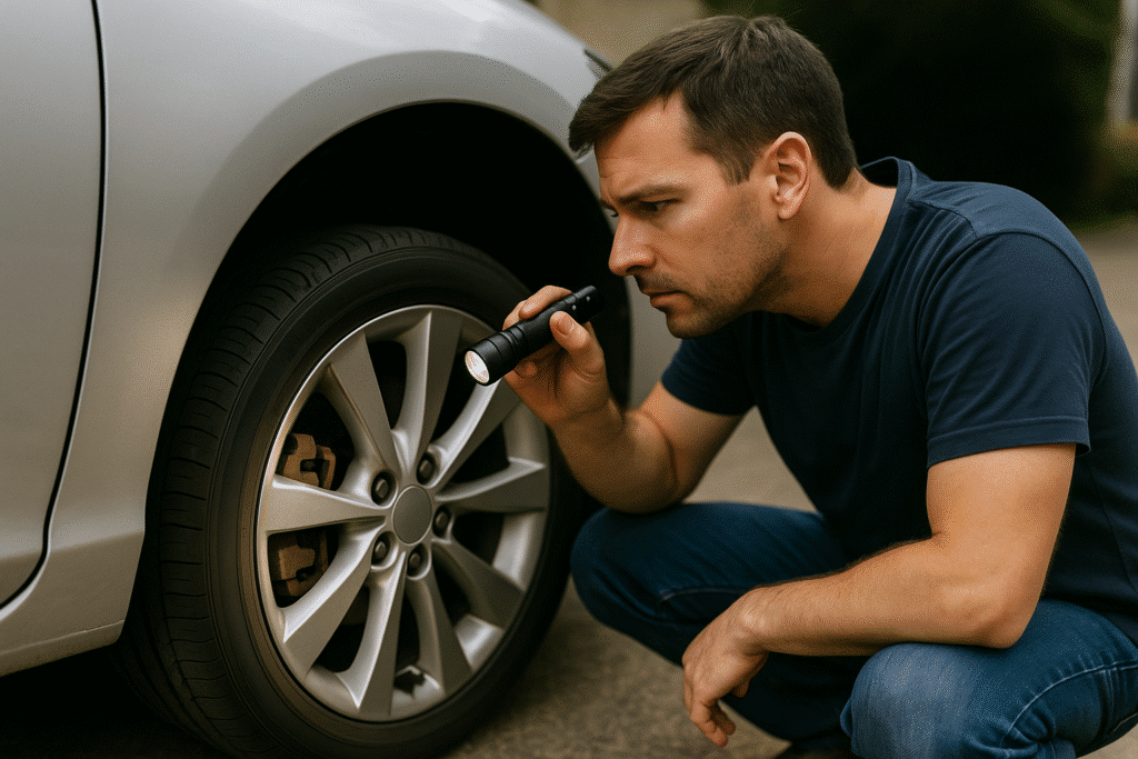DIY brake pad inspection