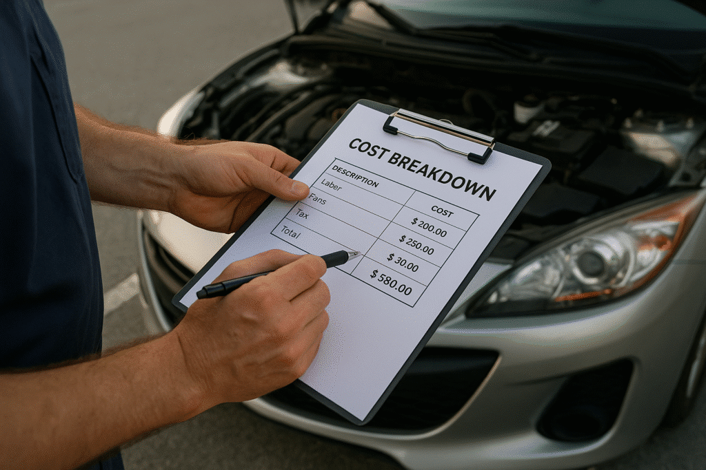 Tyre repair and replacement cost breakdown